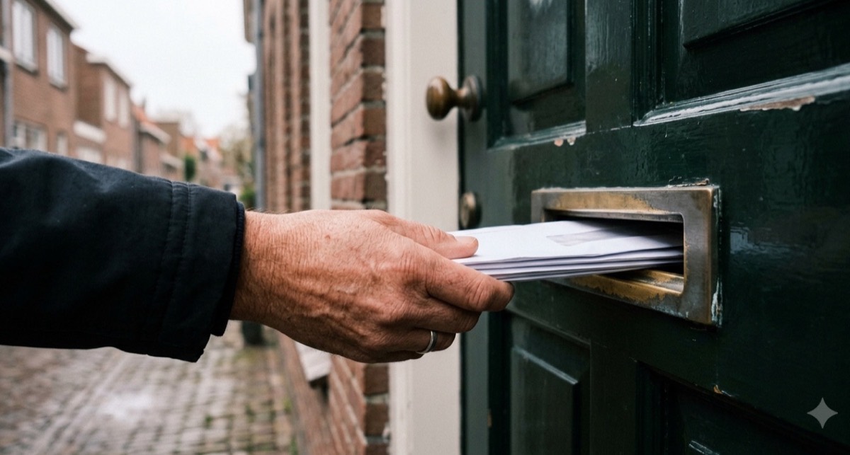 Post uit de brievenbus halen