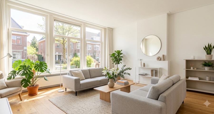 Verkoopklare woonkamer